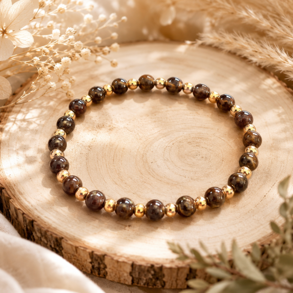 bracelet grenat 6mm