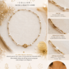 descriptif collier nacre et hématite doré