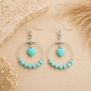bo amazonite et coeur