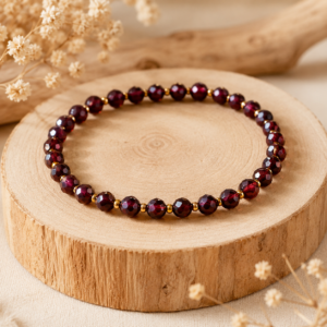989BD5C1-AC87-4013-96DF-7902CB245198 Bracelet "Éclat de Grenat" - Grenat & Hématite