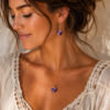 Parure "Aura Violette" - Améthyste chevron