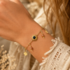 bracelet pierre de sable doré