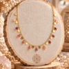 collier cornaline facettée