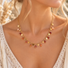 collier cornaline porté