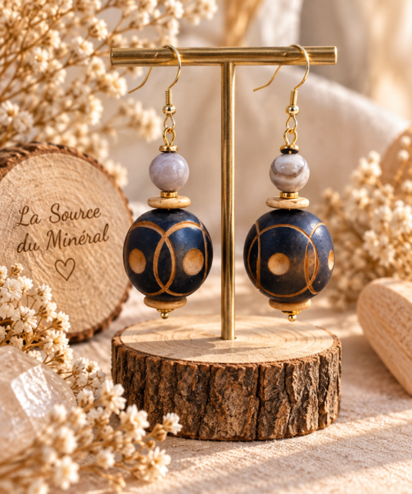D9F18FFD-29AB-48C8-BD1E-200B9CE680CC boucles d'oreilles bois fossilisé